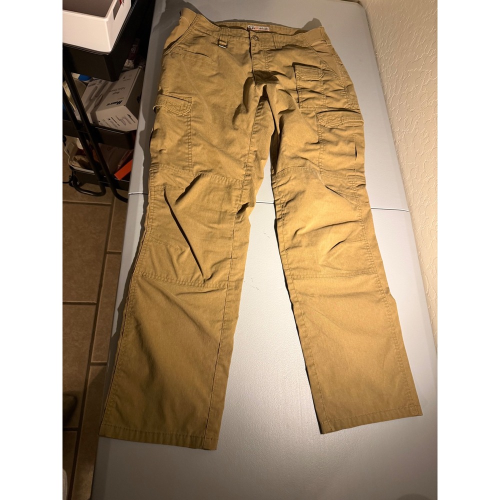 5.11 Tactical Stryke Pants Mens 32x31 Khaki Tan Flex-Tac Ripstop Cargo 74512-134